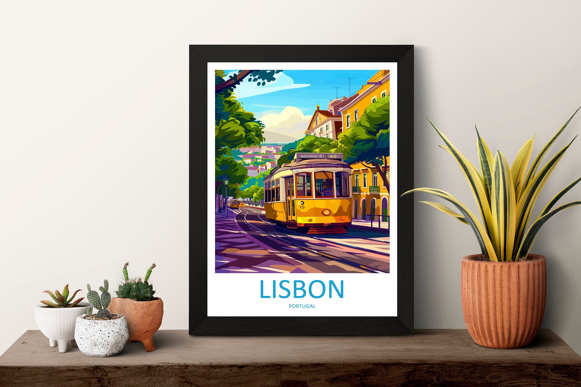 Lisbon Travel Print Wall Art Lisbon Wall Hanging Home Décor Lisbon Gift Art Lovers Portugal Art Lover Gift Lisbon Poster
