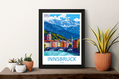 Innsbruck Print Innsbruck Home Decor Landscape Art Print Innsbruck Wall Art for Austria Enthusiast Gift Wall Hanging Innsbruck Austria Print
