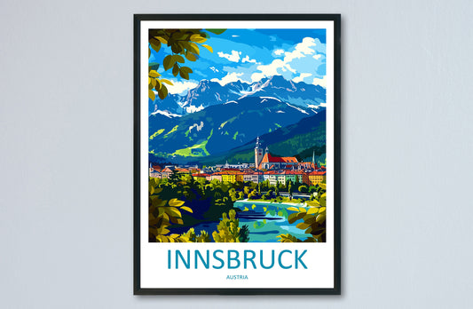 Innsbruck Print Innsbruck Home Decor Landscape Art Print Innsbruck Wall Art for Austria Enthusiast Gift Wall Hanging Innsbruck Austria Print