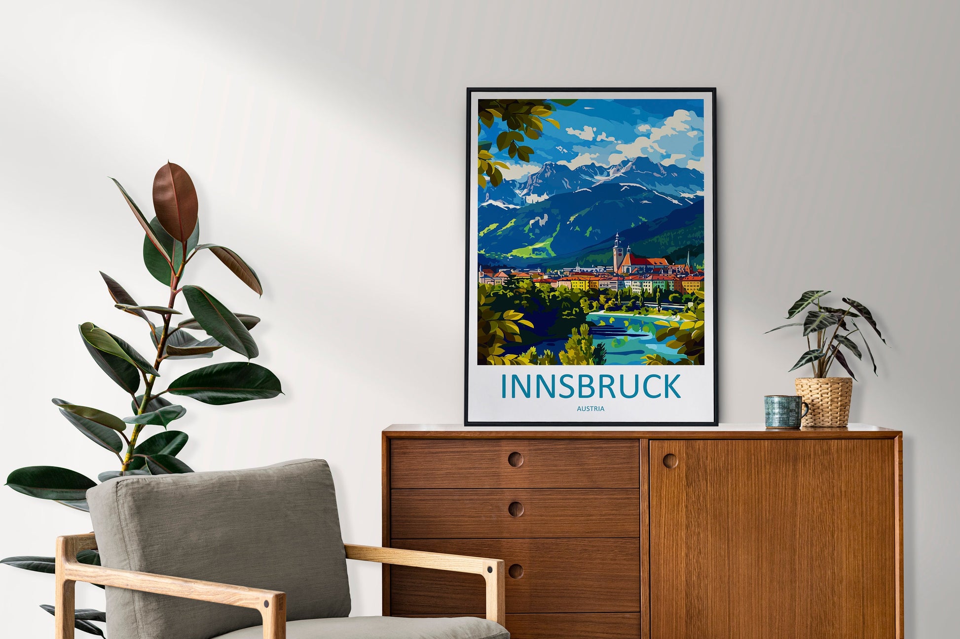 Innsbruck Print Innsbruck Home Decor Landscape Art Print Innsbruck Wall Art for Austria Enthusiast Gift Wall Hanging Innsbruck Austria Print