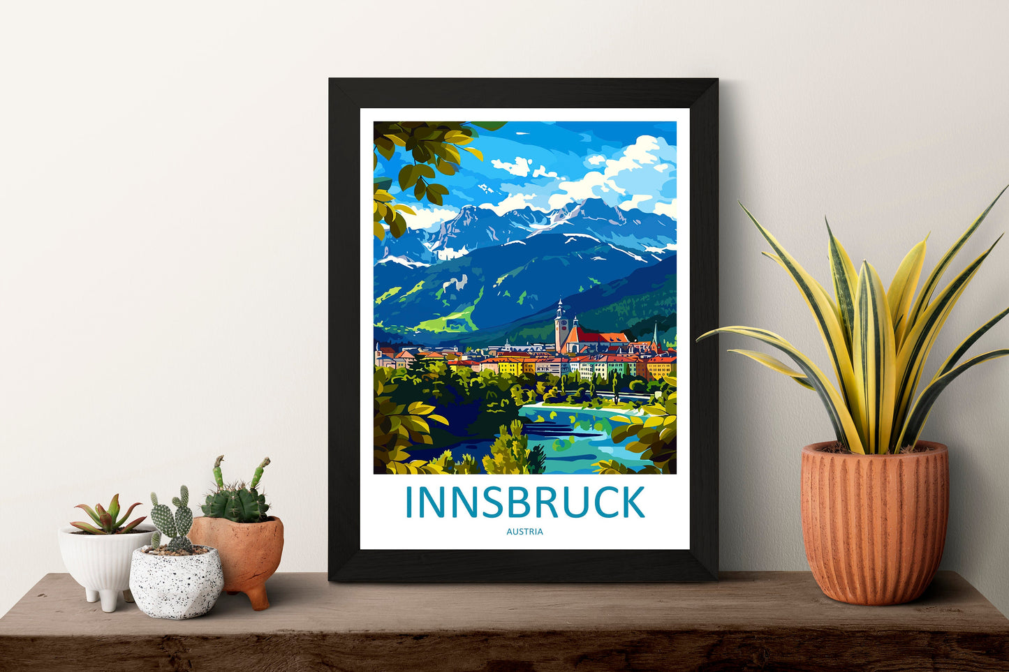 Innsbruck Print Innsbruck Home Decor Landscape Art Print Innsbruck Wall Art for Austria Enthusiast Gift Wall Hanging Innsbruck Austria Print