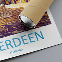 Aberdeen Print Aberdeen Home Décor Scotland City Art Print Aberdeen Wall Art for Scotland Enthusiast Gift Wall Hanging Aberdeen Cityscape