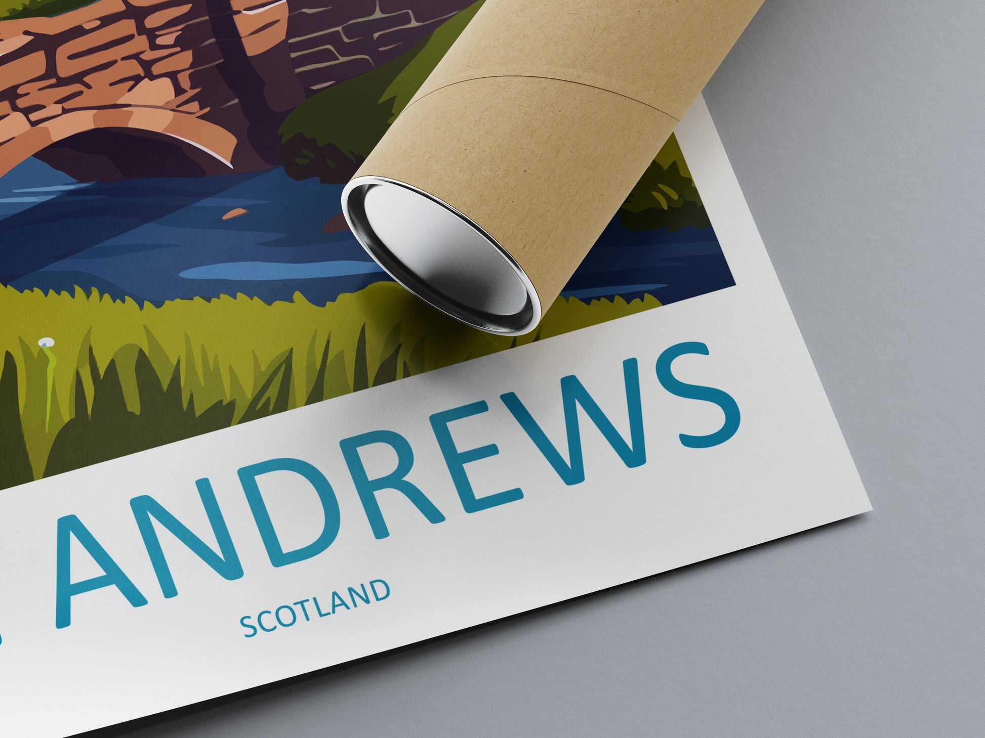 St Andrews Golf Course Travel Print Wall Art St Andrews Wall Hanging Home Décor St Andrews Gift Art Lovers Scotland Art Lover Gift St Andrew