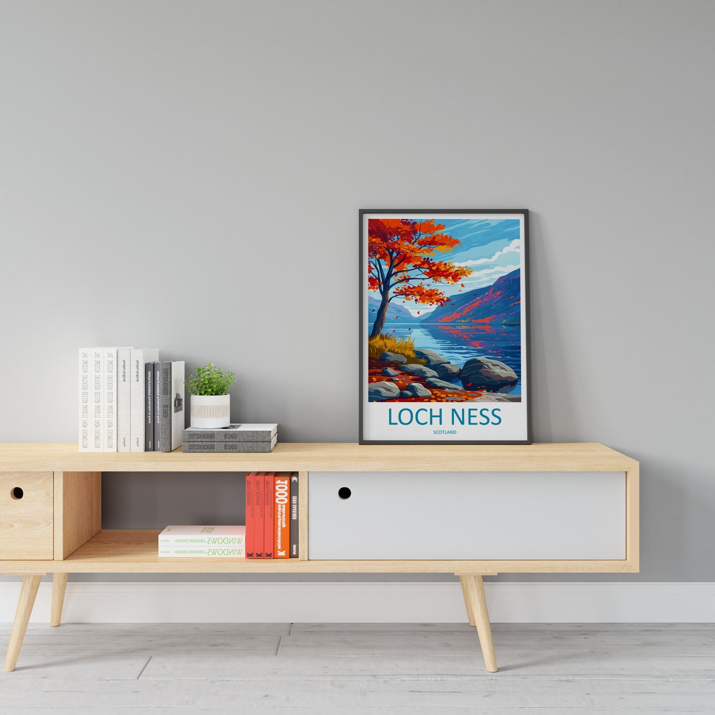 Loch Ness Print Loch Ness Home Décor Landscape Art Print Loch Ness Wall Art for Scotland Enthusiast Gift Wall Hanging Loch Ness Scotland Art