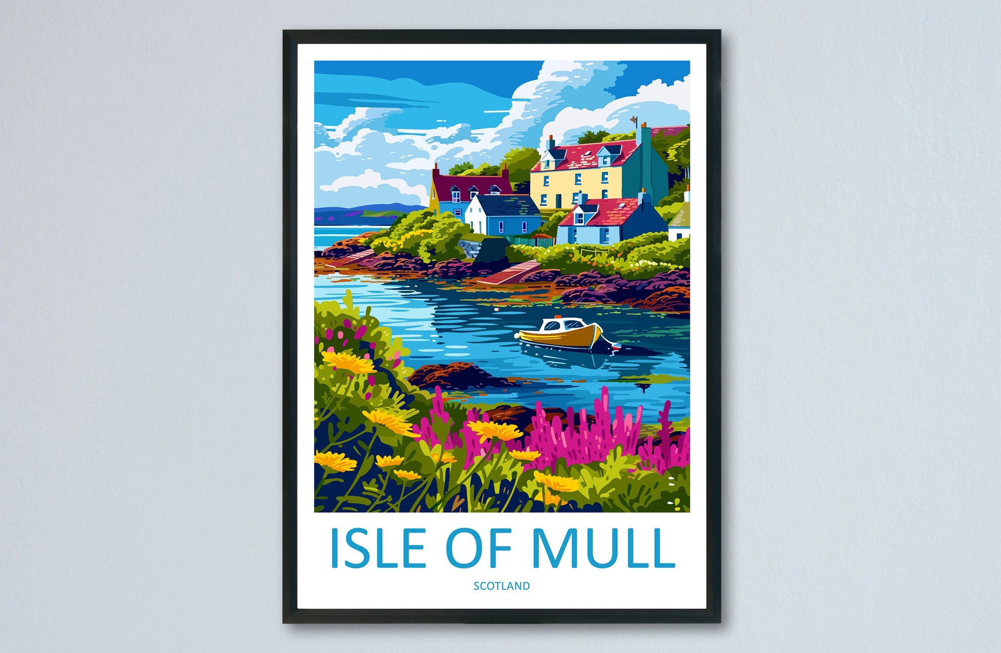 Isle Of Mull Travel Print Wall Art Isle Of Mull Wall Hanging Home Décor Isle Of Mull Gift Art Lovers Scotland Art Lover Gift Isle Of Mull