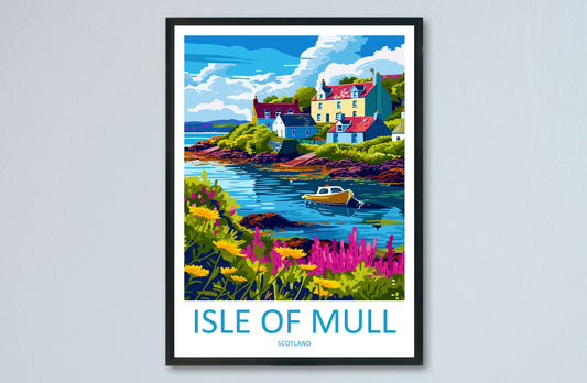 Isle Of Mull Travel Print Wall Art Isle Of Mull Wall Hanging Home Décor Isle Of Mull Gift Art Lovers Scotland Art Lover Gift Isle Of Mull