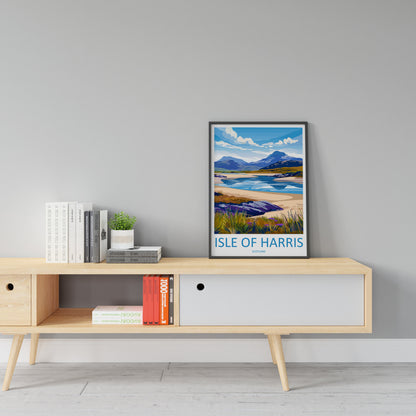 Isle Of Harris Travel Print Wall Art Isle Of Harris Wall Hanging Home Décor Isle Of Harris Gift Art Lovers Scotland Art Lover Gift Isle Art