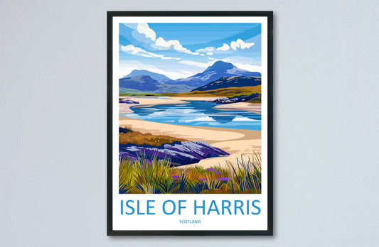 Isle Of Harris Travel Print Wall Art Isle Of Harris Wall Hanging Home Décor Isle Of Harris Gift Art Lovers Scotland Art Lover Gift Isle Art