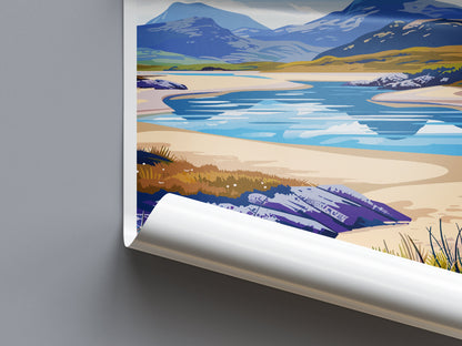 Isle Of Harris Travel Print Wall Art Isle Of Harris Wall Hanging Home Décor Isle Of Harris Gift Art Lovers Scotland Art Lover Gift Isle Art