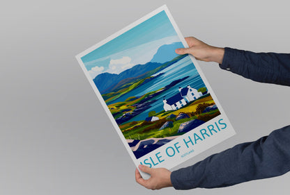 Isle Of Harris Travel Print Wall Art Isle Of Harris Wall Hanging Home Décor Isle Of Harris Gift Art Lovers Scotland Art Lover Gift Isle Art
