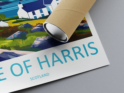 Isle Of Harris Travel Print Wall Art Isle Of Harris Wall Hanging Home Décor Isle Of Harris Gift Art Lovers Scotland Art Lover Gift Isle Art