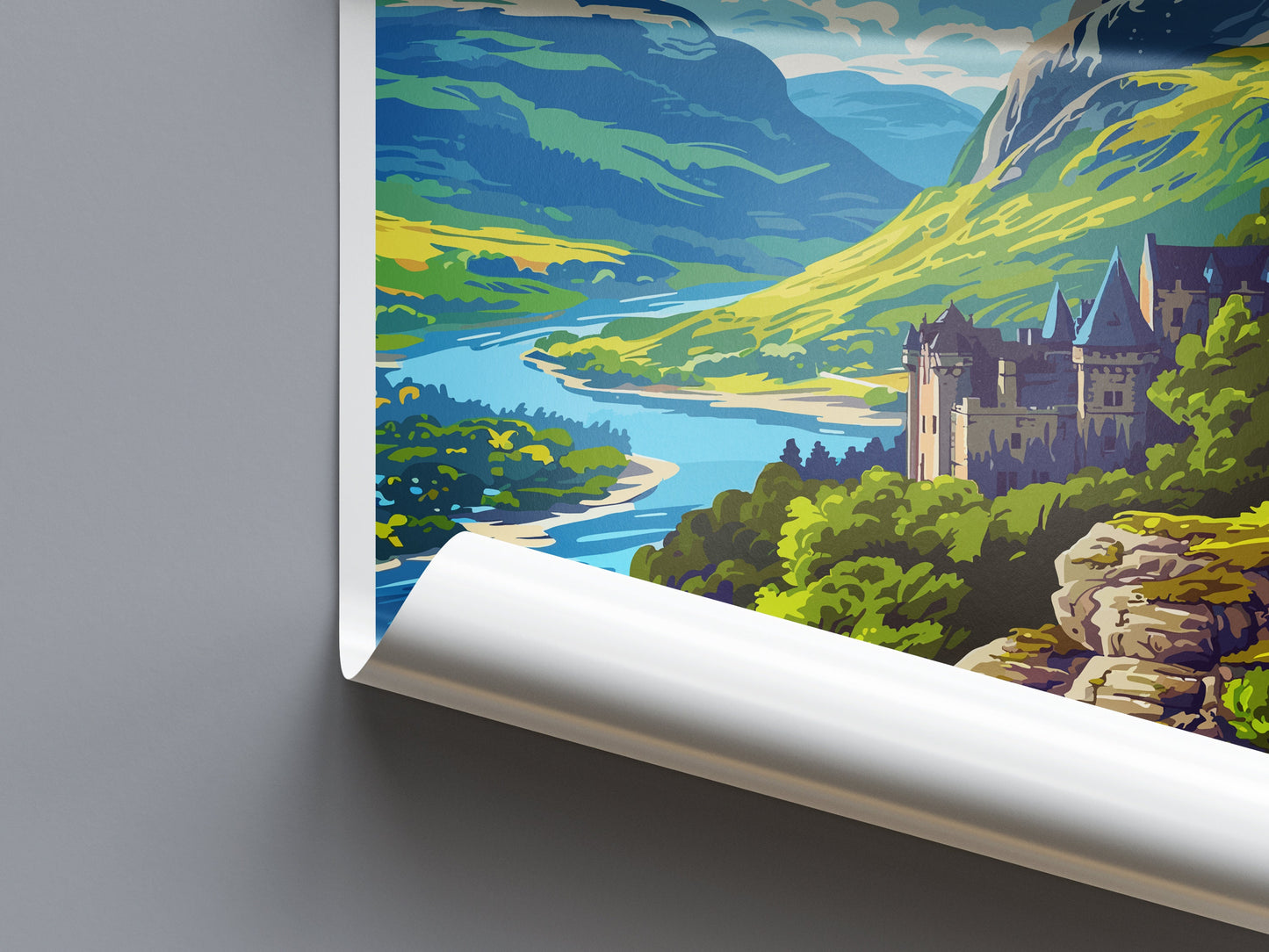 Fort William Travel Print Wall Art Fort William Wall Hanging Home Décor Fort William Gift Art Lovers Scotland Art Lover Gift Fort William
