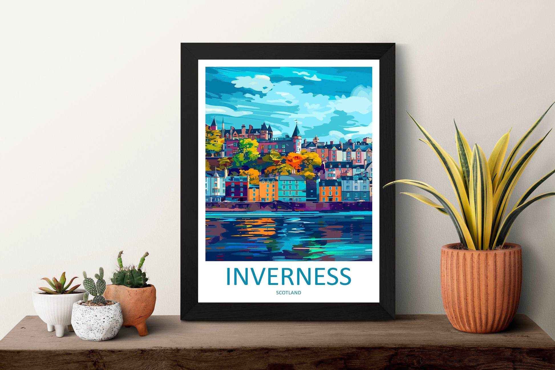 Inverness Cityscape Print Inverness Home Decor European City Art Print Inverness Wall Art Scotland Enthusiast Gift Wall Hanging Inverness