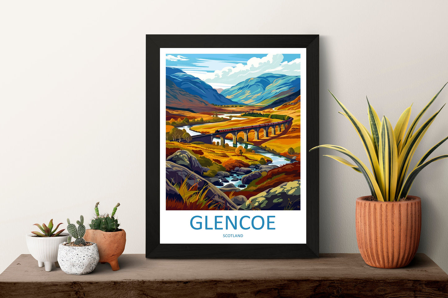 Glencoe Travel Print Wall Art Glencoe Wall Hanging Home Décor Glencoe Gift Art Lovers Scotland Art Lover Gift Glencoe Travel Artwork