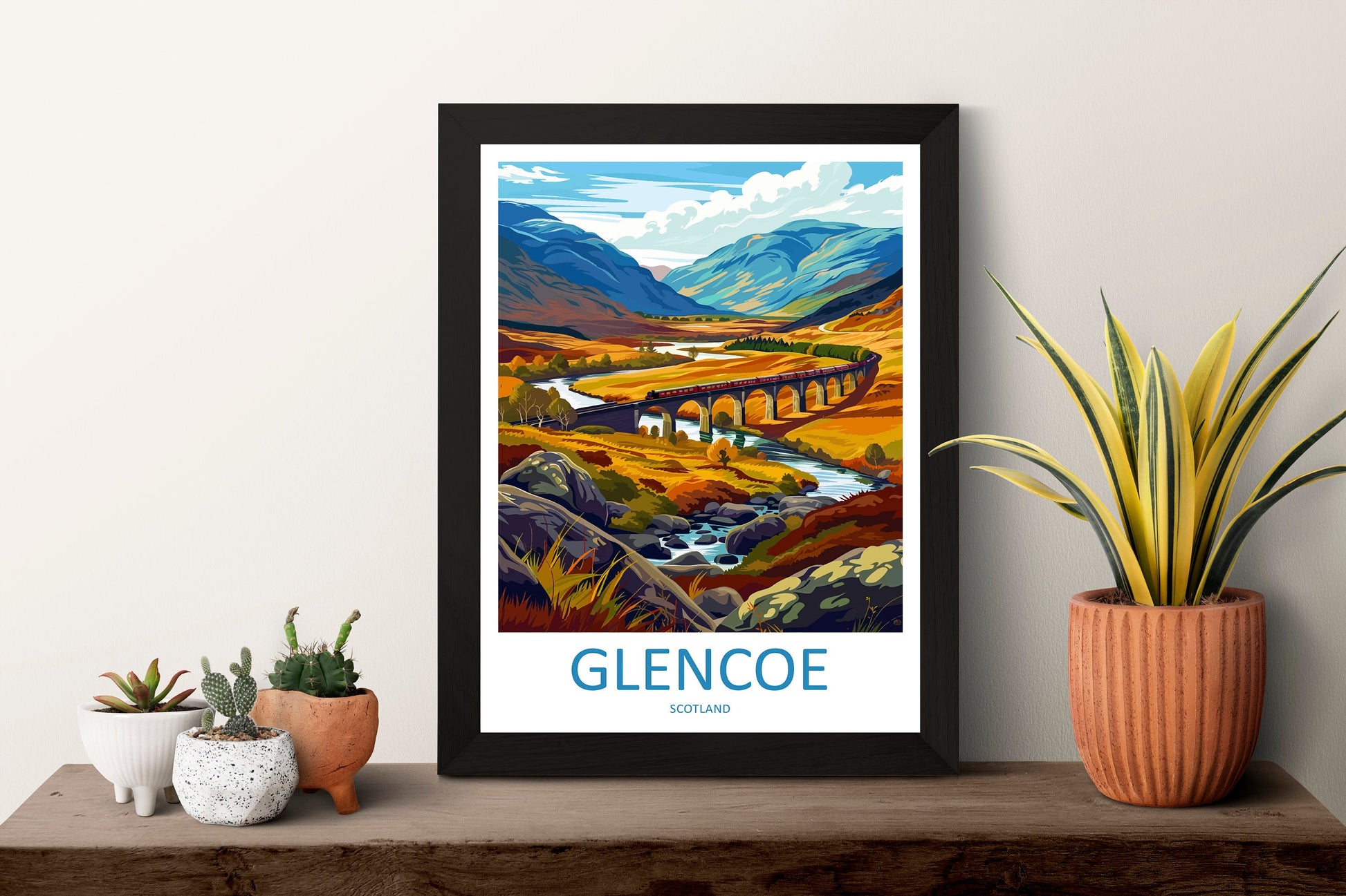 Glencoe Travel Print Wall Art Glencoe Wall Hanging Home Décor Glencoe Gift Art Lovers Scotland Art Lover Gift Glencoe Travel Artwork