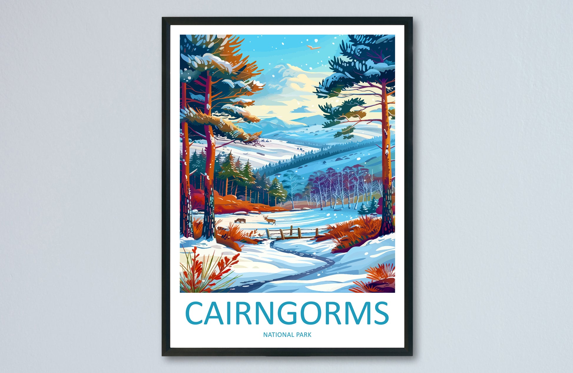 Cairngorms Print Cairngorms Home Decor Landscape Art Print Cairngorms Wall Art for Scotland Enthusiast Gift Wall Hanging Cairngorms Scotland