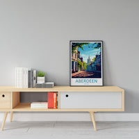 Aberdeen Print Aberdeen Home Décor Scotland City Art Print Aberdeen Wall Art for Scotland Enthusiast Gift Wall Hanging Aberdeen Cityscape