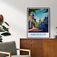 Aberdeen Print Aberdeen Home Décor Scotland City Art Print Aberdeen Wall Art for Scotland Enthusiast Gift Wall Hanging Aberdeen Cityscape