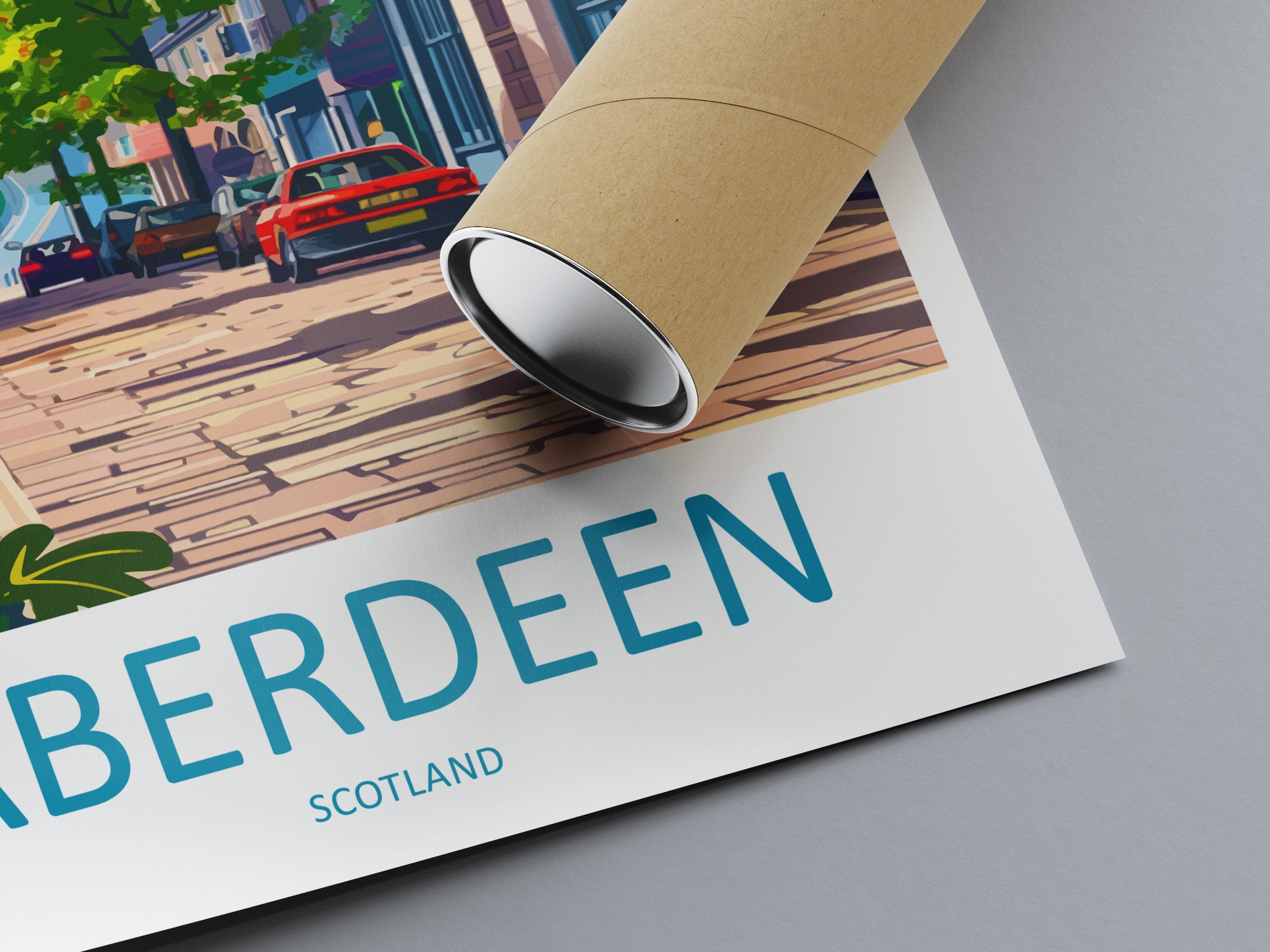 Aberdeen Print Aberdeen Home Décor Scotland City Art Print Aberdeen Wall Art for Scotland Enthusiast Gift Wall Hanging Aberdeen Cityscape