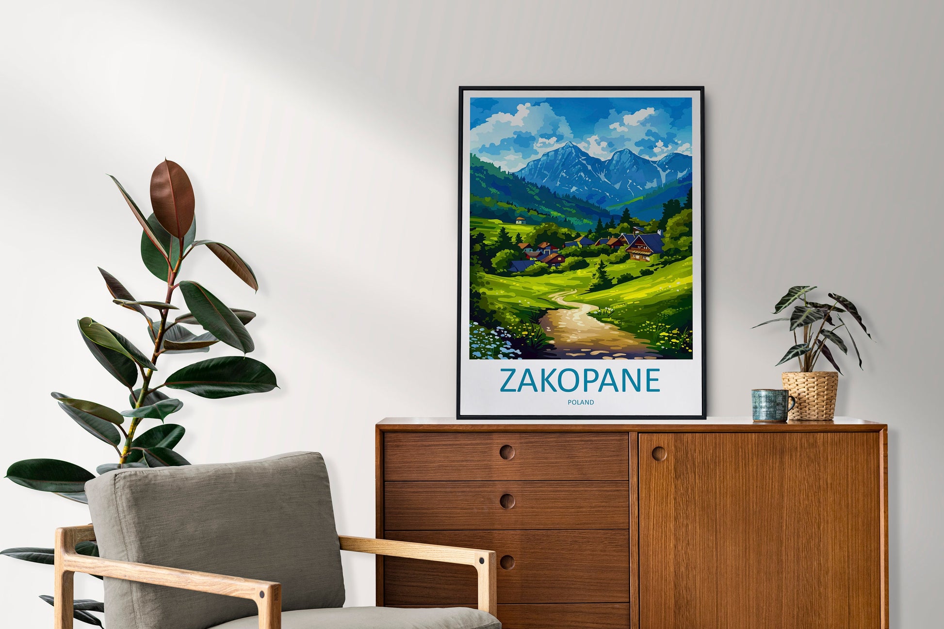 Zakopane Travel Print Zakopane Home Décor Poland Art Print Polish Wall Print For Zakopane Gift Wall Hanging Zakopane Artwork Décor