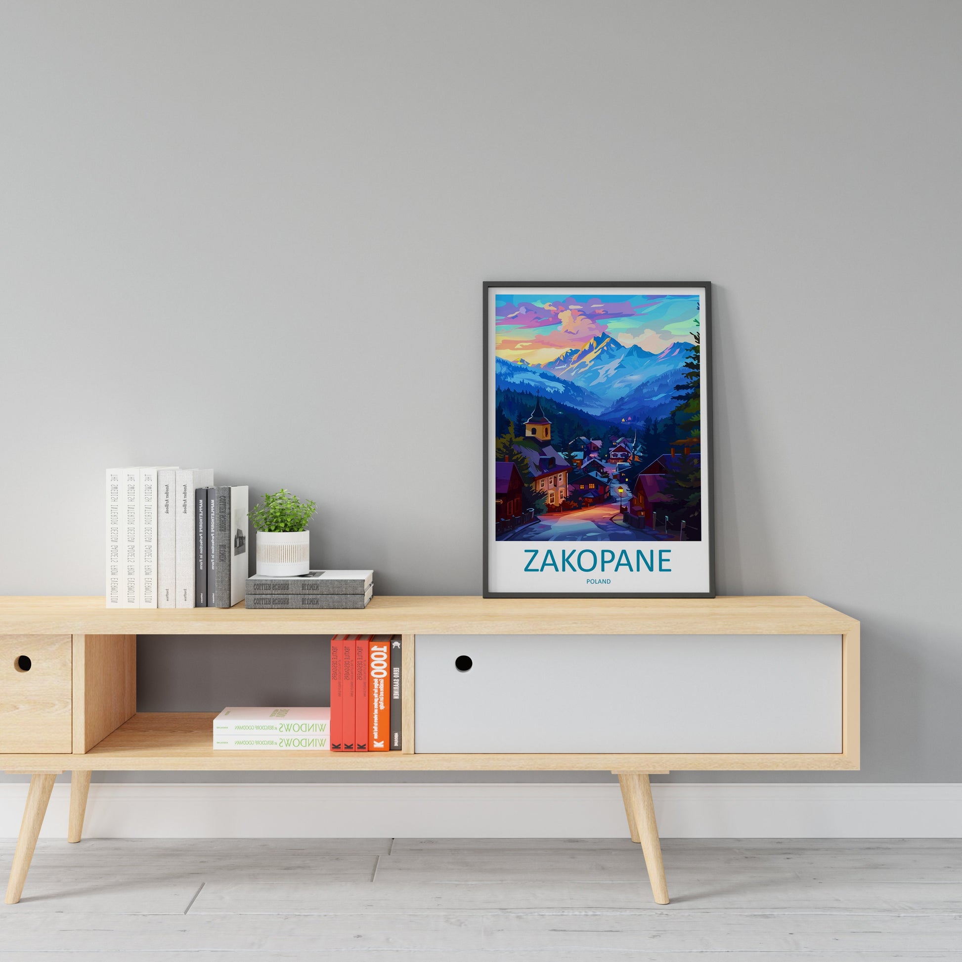Zakopane Travel Print Zakopane Home Décor Poland Art Print Polish Wall Print For Zakopane Gift Wall Hanging Zakopane Artwork Décor