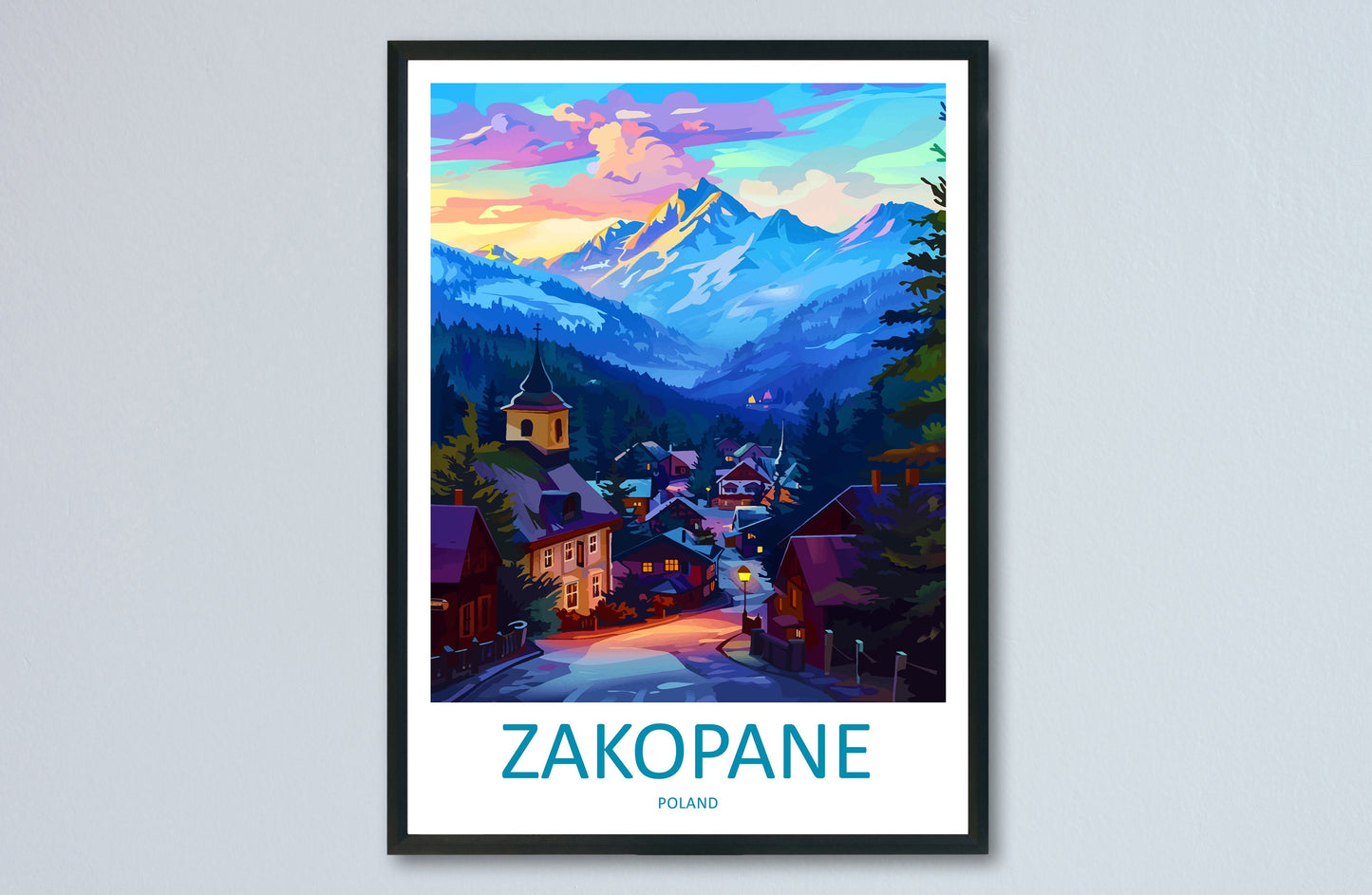 Zakopane Travel Print Zakopane Home Décor Poland Art Print Polish Wall Print For Zakopane Gift Wall Hanging Zakopane Artwork Décor