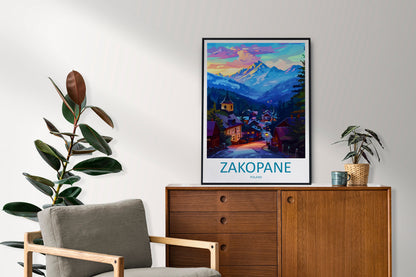 Zakopane Travel Print Zakopane Home Décor Poland Art Print Polish Wall Print For Zakopane Gift Wall Hanging Zakopane Artwork Décor