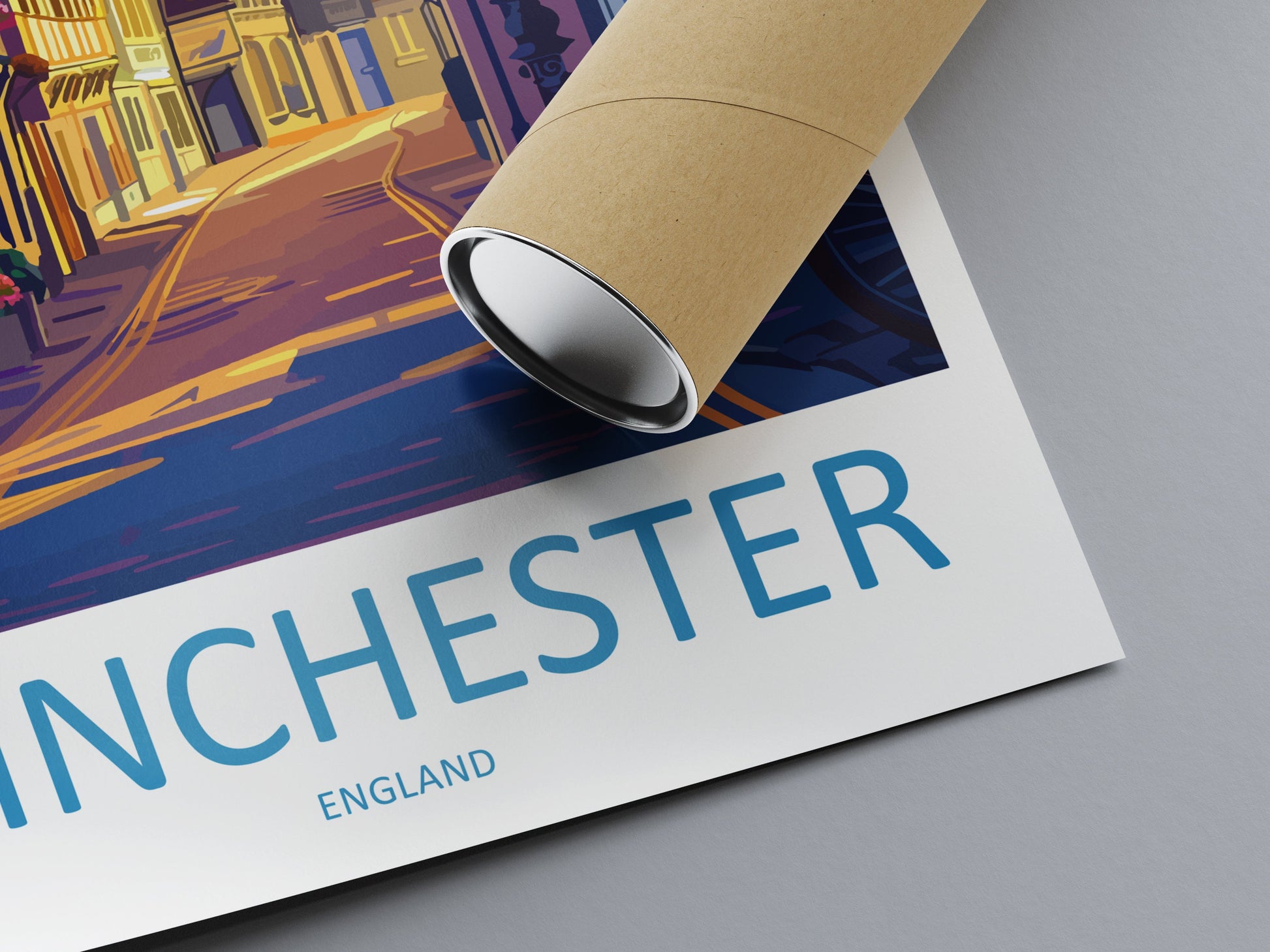 Winchester Travel Print Wall Art Winchester Wall Hanging Home Décor Winchester Gift Art Lovers England Art Lover Gift Winchester Travel