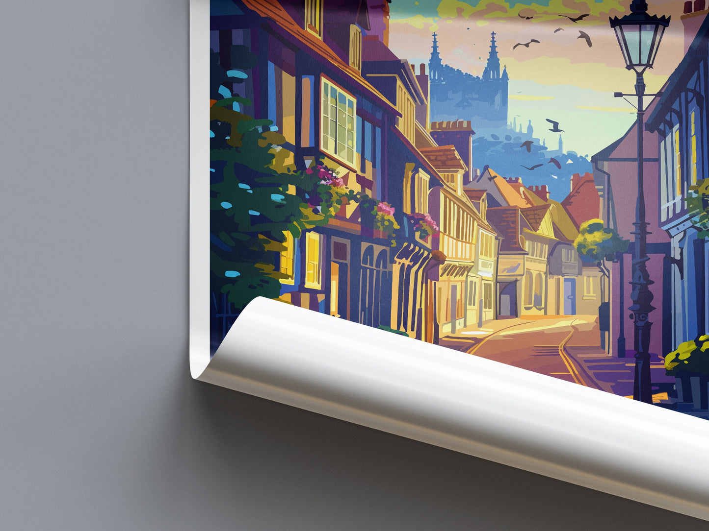 Winchester Travel Print Wall Art Winchester Wall Hanging Home Décor Winchester Gift Art Lovers England Art Lover Gift Winchester Travel