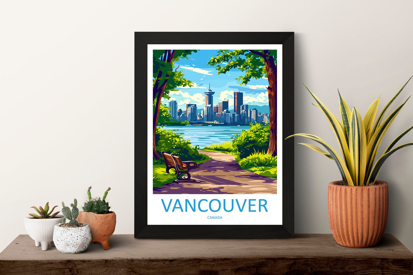 Vancouver Travel Print Wall Art Vancouver Wall Hanging Home Décor Vancouver Gift Art Lovers Canada Art Lover Gift Vancouver Gift