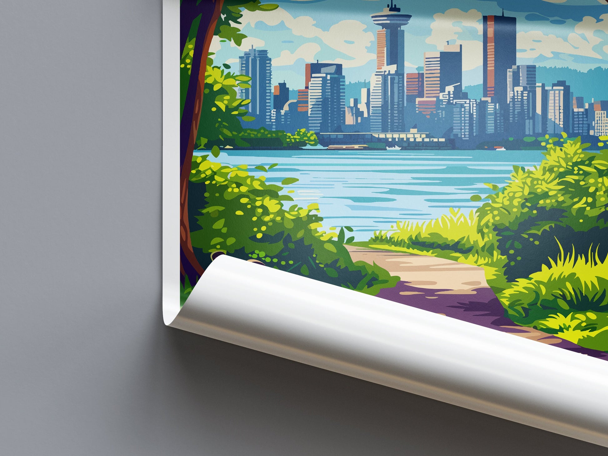 Vancouver Travel Print Wall Art Vancouver Wall Hanging Home Décor Vancouver Gift Art Lovers Canada Art Lover Gift Vancouver Gift