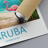 Aruba Travel Print Wall Art Aruba Wall Hanging Home Décor Aruba Gift Art Lovers Wall Art Caribbean Travel Print Aruba Decor