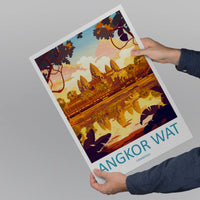 Angkor Wat Travel Print Wall Art Angkor Wat Wall Hanging Home Décor Angkor Wat Gift Art Lovers Cambodia Art Lover Gift