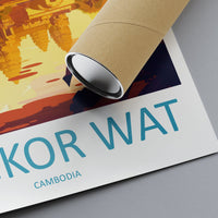Angkor Wat Travel Print Wall Art Angkor Wat Wall Hanging Home Décor Angkor Wat Gift Art Lovers Cambodia Art Lover Gift