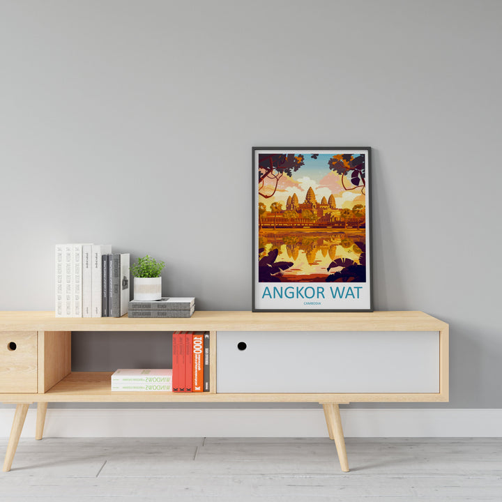 Angkor Wat Travel Print Wall Art Angkor Wat Wall Hanging Home Décor Angkor Wat Gift Art Lovers Cambodia Art Lover Gift