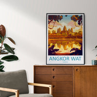 Angkor Wat Travel Print Wall Art Angkor Wat Wall Hanging Home Décor Angkor Wat Gift Art Lovers Cambodia Art Lover Gift