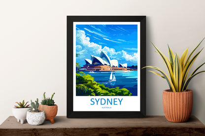 Sydney Opera House Travel Print Wall Art Sydney Opera House Wall Hanging Home Décor Sydney Gift Art Lovers Wall Art Australia Poster Decor