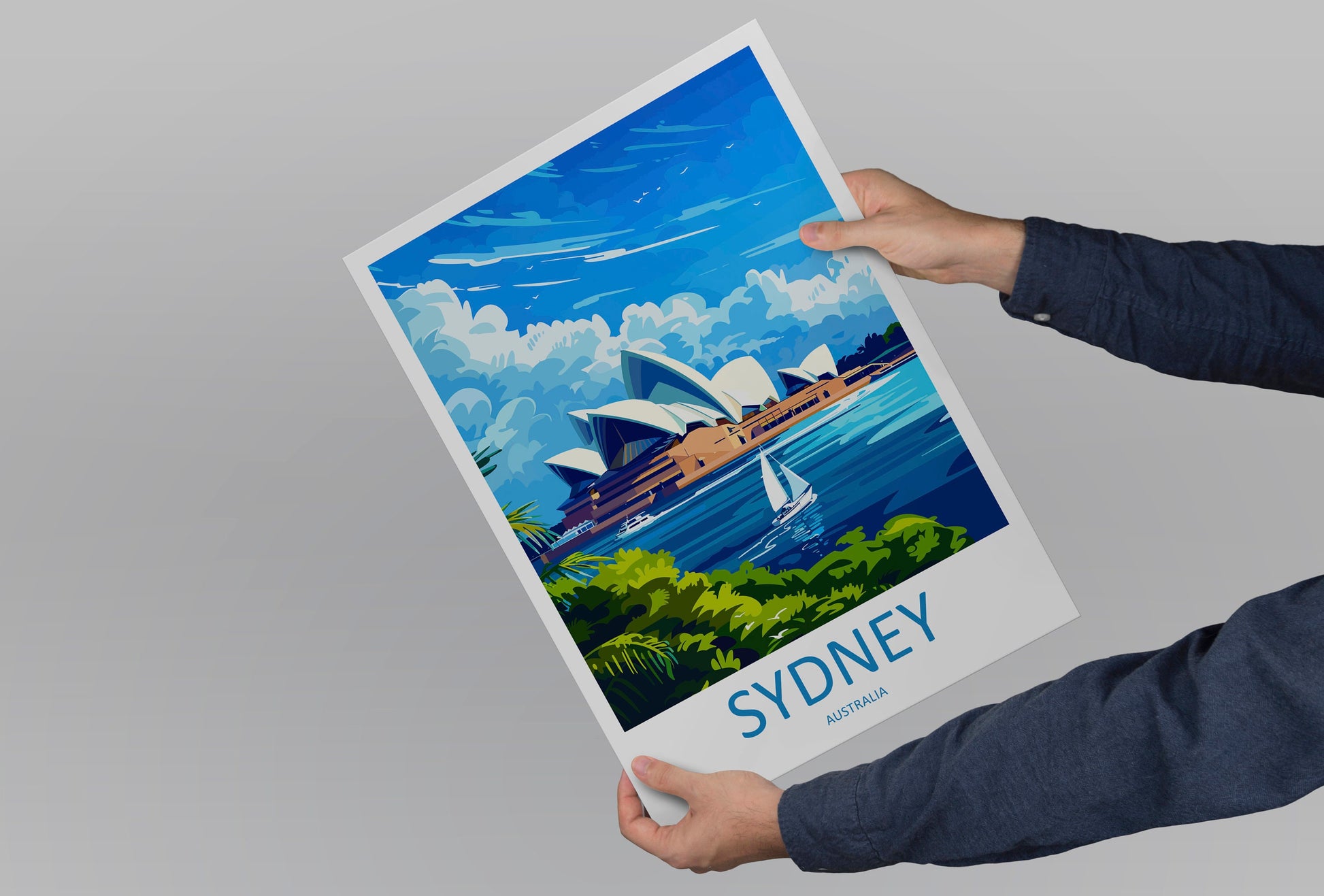 Sydney Opera House Travel Print Wall Art Sydney Opera House Wall Hanging Home Décor Sydney Gift Art Lovers Wall Art Australia Poster Decor