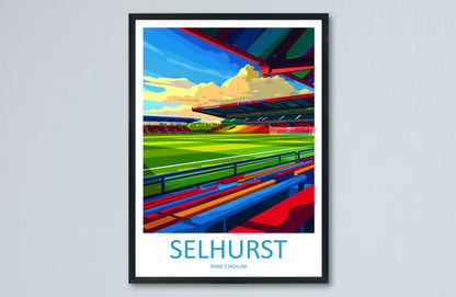 Selhurst Park Stadium Print Selhurst Park Home Décor Art Print Crystal Palace Wall Art Football Enthusiast Gift Wall Hanging Selhurst Park
