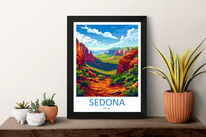 Sedona Travel Print Sedona Home Décor Arizona Art Print Sedona Wall Print For Sedona Gift Wall Hanging Arizona Sedona Desert Artwork Décor