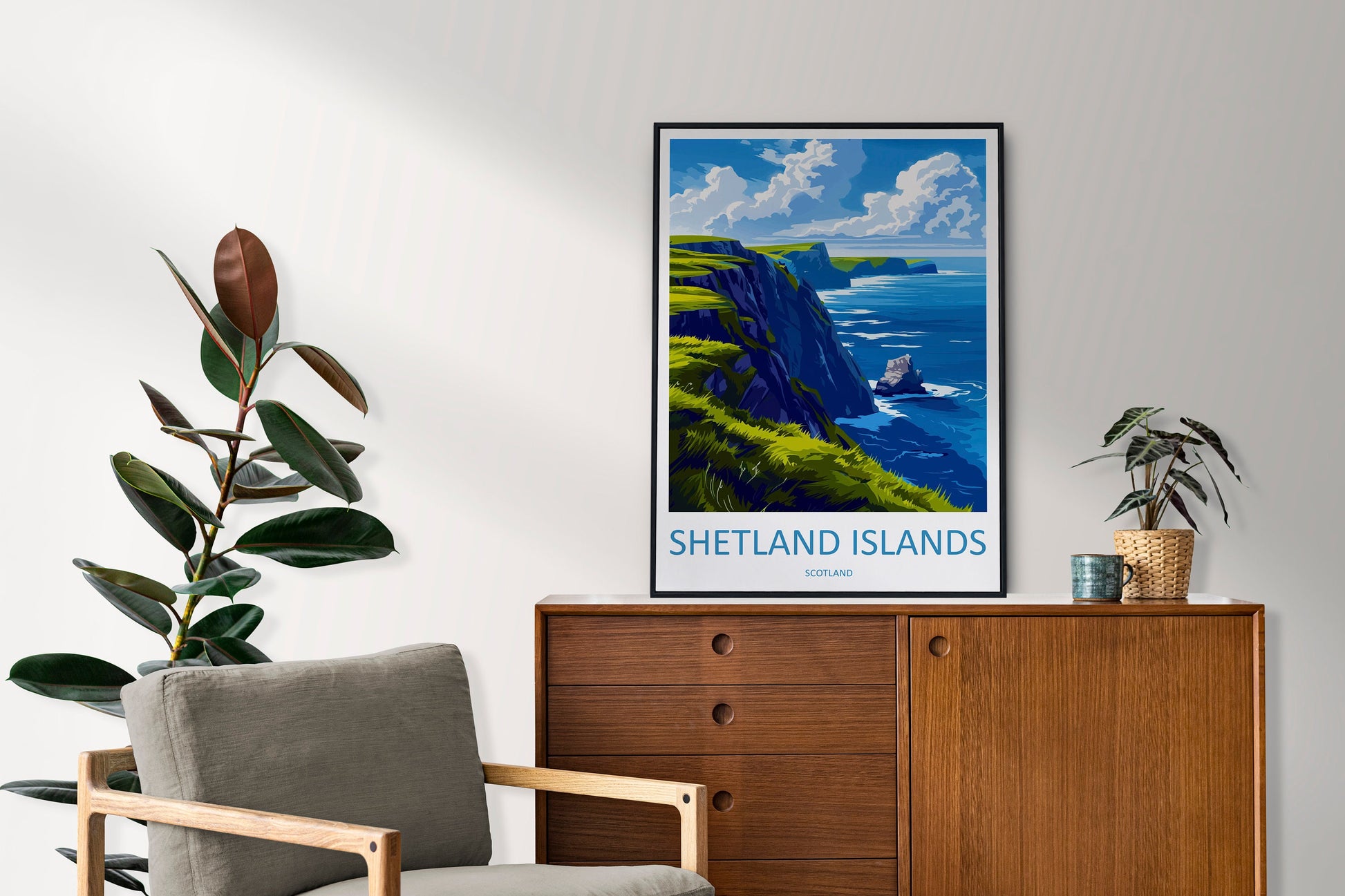 Shetland Travel Print Shetland Home Décor Scotland Art Print Shetland Wall Print For Shetland Gift Wall Hanging Scottish Islands Shetland