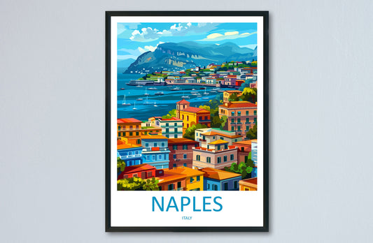 Naples Travel Print Wall Art Naples Italy Wall Hanging Home Decoration Naples Gift Art Lovers Wall Art Print Naples Italy Art Naples Art