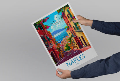 Naples Travel Print Wall Art Naples Italy Wall Hanging Home Decoration Naples Gift Art Lovers Wall Art Print Naples Italy Art Naples Art