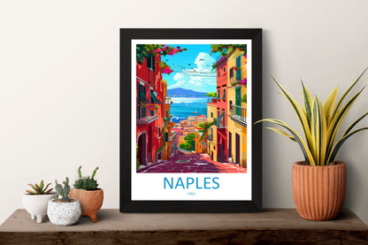 Naples Travel Print Wall Art Naples Italy Wall Hanging Home Decoration Naples Gift Art Lovers Wall Art Print Naples Italy Art Naples Art