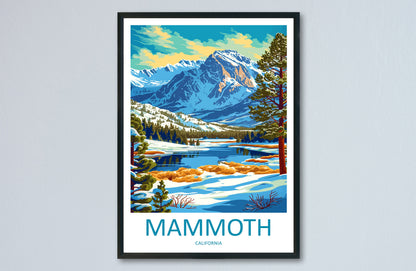 Lake Mammoth Travel Print Wall Art Lake Mammoth Wall Hanging Home Décor Lake Mammoth Gift Art Lovers California Art Lover Gift