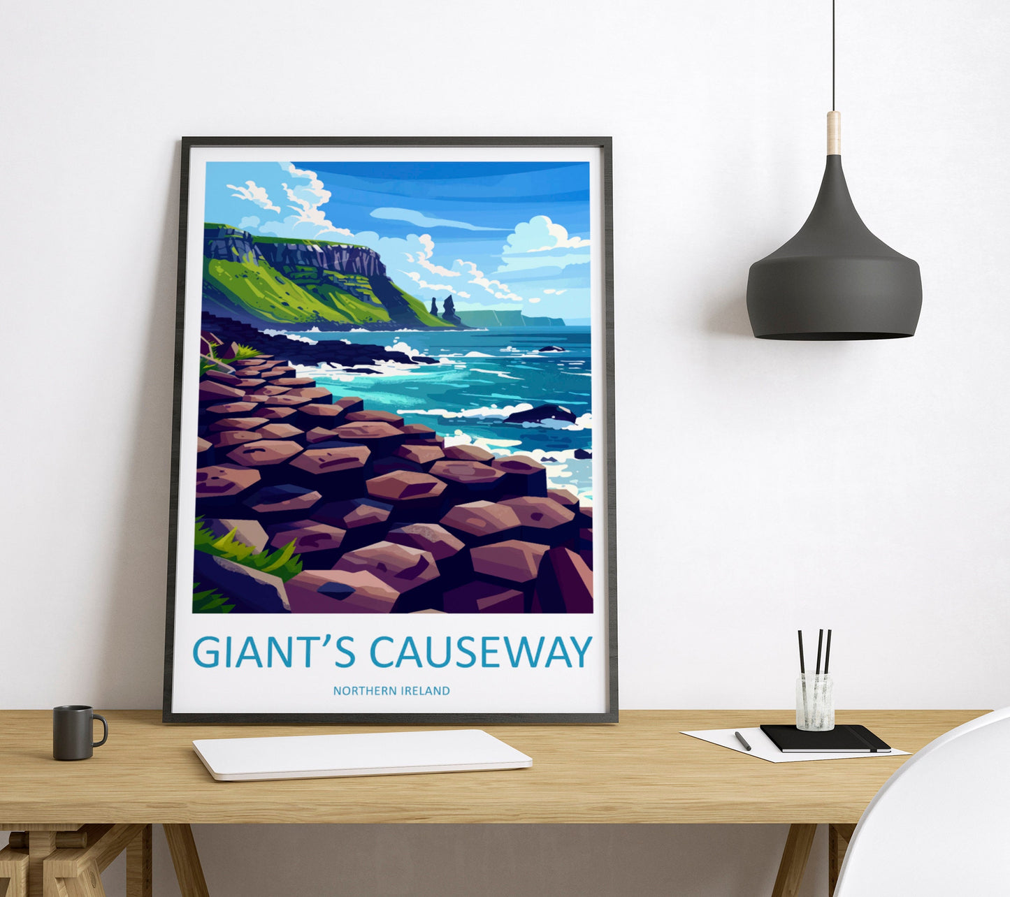 Giant's Causeway Print Giant's Causeway Home Décor Landscape Print Giant's Causeway Wall Art Northern Ireland Enthusiast Gift Wall Hanging