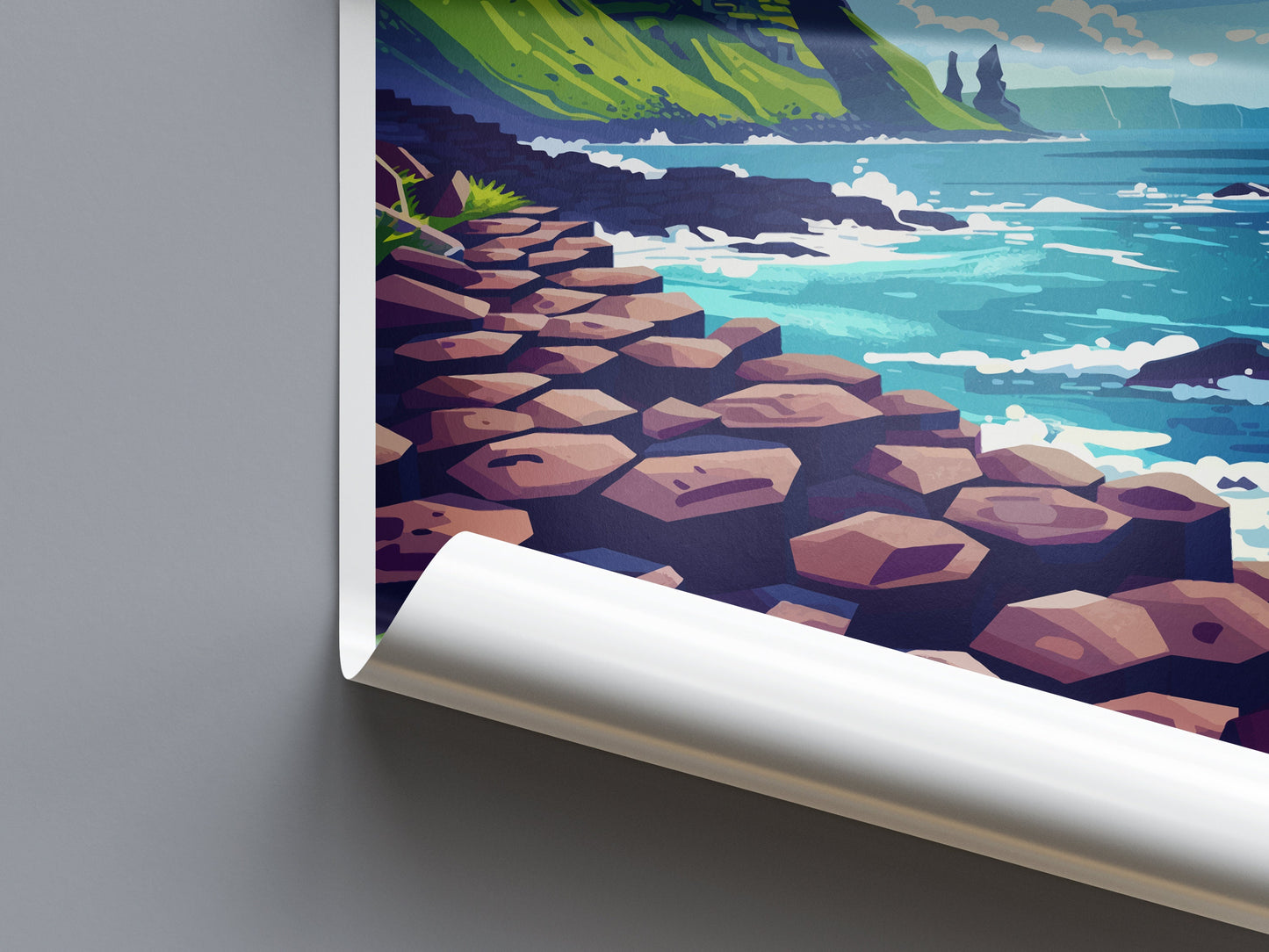 Giant's Causeway Print Giant's Causeway Home Décor Landscape Print Giant's Causeway Wall Art Northern Ireland Enthusiast Gift Wall Hanging