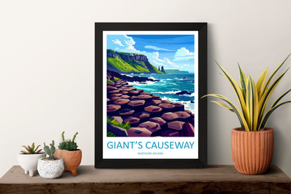 Giant's Causeway Print Giant's Causeway Home Décor Landscape Print Giant's Causeway Wall Art Northern Ireland Enthusiast Gift Wall Hanging