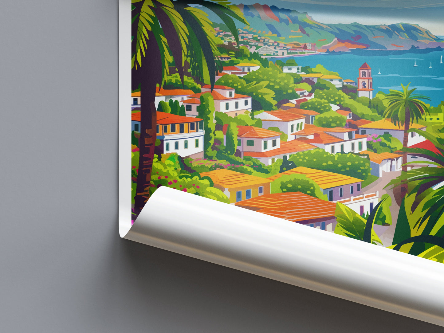 Funchal Travel Print Wall Art Funchal Wall Hanging Home Décor Funchal Gift Art Lovers Portugal Art Lover Gift Funchal Wall Décor Funchal Art