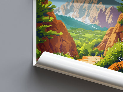 Colorado springs Travel Print Wall Art Colorado springs Wall Hanging Home Décor Colorado springs Gift Art Lovers Colorado Art Gift Lover